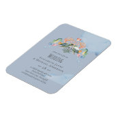 Magnet Flexible Sea Turtle Wedding Featuring Bride and Groom (Côté Gauche)