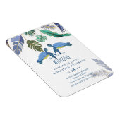 Magnet Flexible Sea Turtles Wedding Blue Yellow (Côté Droit)