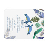 Magnet Flexible Sea Turtles Wedding Blue Yellow (Horizontal)