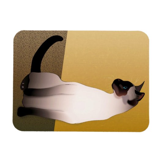 Magnet Flexible Seal Point Siamese Chat (Horizontal)