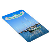 Magnet Flexible Seas n Salutations de Floride Bateaux à voile sur (Côté Droit)