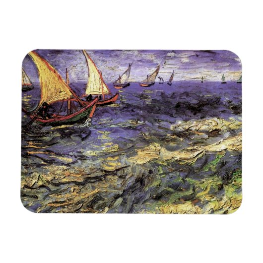 Magnet Flexible Seasons à Saintes Maries par Vincent van Gogh (Horizontal)