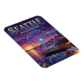 Magnet Flexible Seattle Great Wheel USA (Côté Droit)