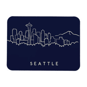 Magnet Flexible Seattle Skyline