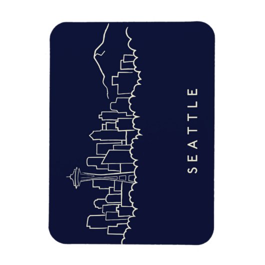 Magnet Flexible Seattle Skyline (Vertical)