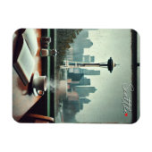 Magnet Flexible Seattle Washington Rain Love Coffee (Horizontal)