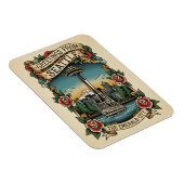 Magnet Flexible Seattle Washington Rétro Vintage (Côté Droit)
