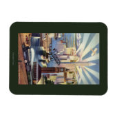 Magnet Flexible Seattle, Washington - Vue du centre-ville (Horizontal)