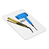 Magnet Flexible Sèche-cheveux & lisseuse-cheveux illustration (Côté Droit)