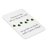 Magnet Flexible Secourir l'aimant du chien, sauver une vie (Côté Droit)