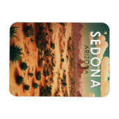 Magnet Flexible Sedona Arizona Retro Travel Art Vintage (Horizontal)