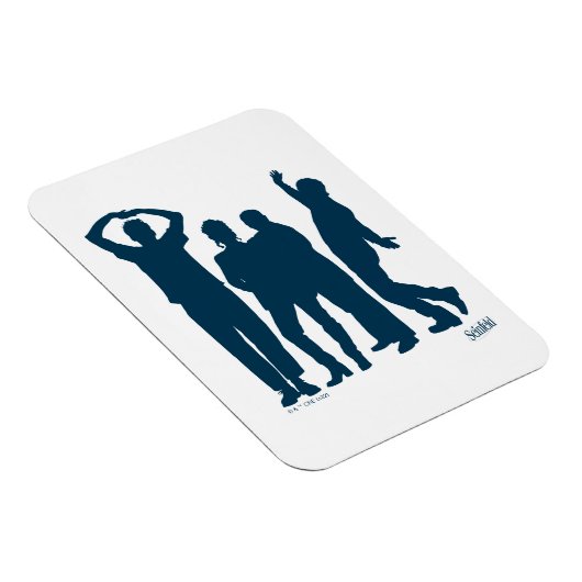 Magnet Flexible Seinfeld | Graphique de silhouette de groupe (Côté Droit)