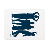 Magnet Flexible Seinfeld | Graphique de silhouette de groupe (Horizontal)