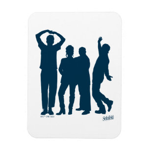 Magnet Flexible Seinfeld   Graphique de silhouette de groupe