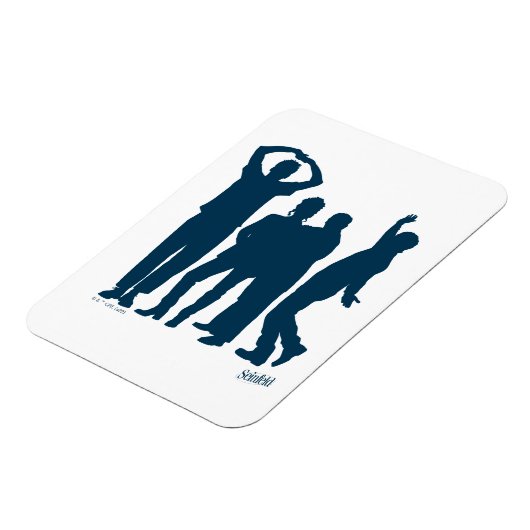 Magnet Flexible Seinfeld | Graphique de silhouette de groupe (Côté Gauche)