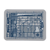 Magnet Flexible Seinfeld | Points chauds de la carte de New York (Horizontal)