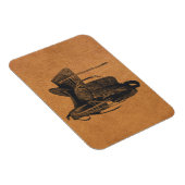 Magnet Flexible Selle vintage Western Horse Flexible (Côté Droit)