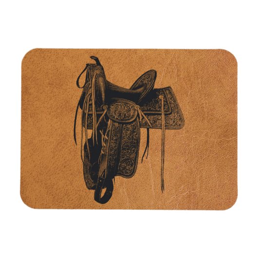 Magnet Flexible Selle vintage Western Horse Flexible (Horizontal)