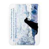 Magnet Flexible Sens avec le coeur - Black Lab (Vertical)