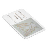 Magnet Flexible Sensibilisation à la grossesse Ado Blanc Ruban Ang (Côté Droit)