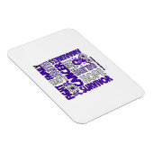 Magnet Flexible Sensibilisation à la violence familiale - Lutter c (Côté Droit)