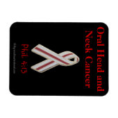 Magnet Flexible Sensibilisation au cancer de la tête et du cou (Horizontal)