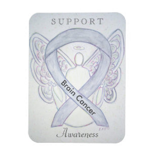 Magnet Flexible Sensibilisation au cancer du cerveau Gray Ribbon A