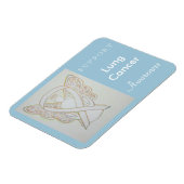 Magnet Flexible Sensibilisation au cancer du poumon Ruban Angle ma (Côté Gauche)