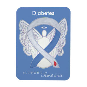 Magnet Flexible Sensibilisation au diabète Ruban Angel Art Frigo a