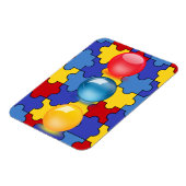 Magnet Flexible Sensibilisation sur l'autisme 5 aimant (Côté Gauche)