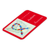 Magnet Flexible Sensibilisation sur l'autisme ruban magnétique Ang (Côté Gauche)