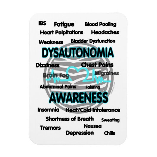 Magnet Flexible Sensibilisation/Symptômes...Dysautonomie (Vertical)
