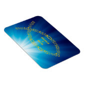 Magnet Flexible Sentence LE SEIGNEUR EST MON HÉPHÈRE | Poisson chr (Côté Droit)