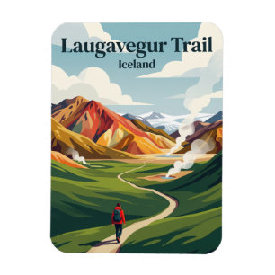Magnet Flexible Sentier Laugavegur Islande