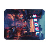 Magnet Flexible Séoul coucher du soleil : un paysage urbain dynami (Horizontal)