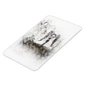 Magnet Flexible Sepia Goth Girl Vignette (Côté Gauche)