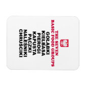 Magnet Flexible Sept groupes alimentaires polonais (Horizontal)