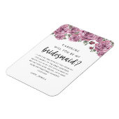 Magnet Flexible Seras-tu ma demoiselle d'honneur ? Sincèrement (Côté Gauche)