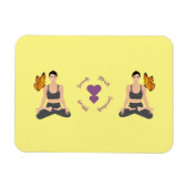 Magnet Flexible Sérénité Attire Serendipity Yoga Butterfly Love (Horizontal)