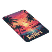 Magnet Flexible Sérénité occidentale clé : coucher de soleil tropi (Côté Droit)