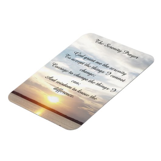 Magnet Flexible Serenity Prayer (Côté Gauche)