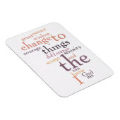 Magnet Flexible Serenity Prière Word Art (Côté Droit)