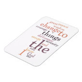 Magnet Flexible Serenity Prière Word Art (Côté Gauche)