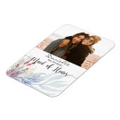 Magnet Flexible Serez-vous ma servante d'honneur du feuillage d'aq (Côté Gauche)