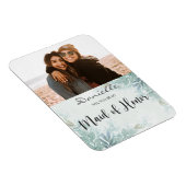 Magnet Flexible Serez-vous ma servante d'honneur sage Aimant vert (Côté Droit)