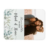 Magnet Flexible Serez-vous ma servante d'honneur sage Aimant vert (Horizontal)