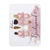 Magnet Flexible serez-vous mes robes mariages de demoiselles d'hon (Vertical)