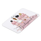 Magnet Flexible serez-vous mes robes mariages de demoiselles d'hon (Côté Gauche)