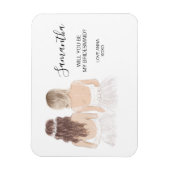 Magnet Flexible Serez-vous mon aimant de servante d'honneur ? (Vertical)