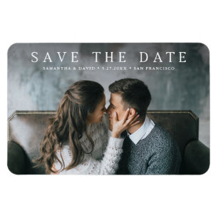 Magnet Flexible Serif simple   Elegant Classic Photo Enregistrer l